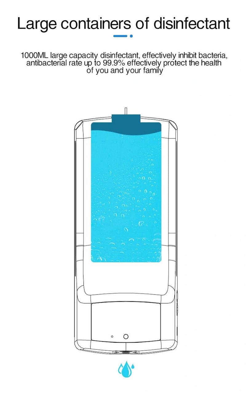 CRONY K9 Pro X Automatic Temperature Measurement&Disinfection Mach Intelligent Sensor Soap Dispenser with Thermometer Infrared Thermometer Dispenser - Edragonmall.com