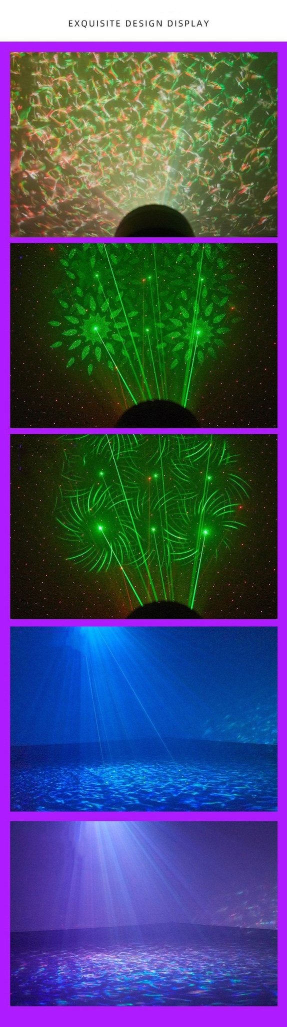 CRONY Kaleidoscope effect light LED laser effect lights dj LED Stage Light disco ball lazer lamps night club laser light - Edragonmall.com