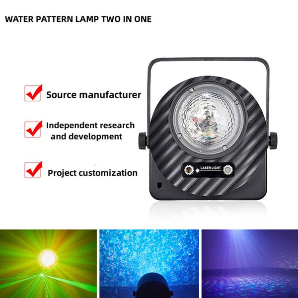 CRONY Kaleidoscope effect light LED laser effect lights dj LED Stage Light disco ball lazer lamps night club laser light - Edragonmall.com
