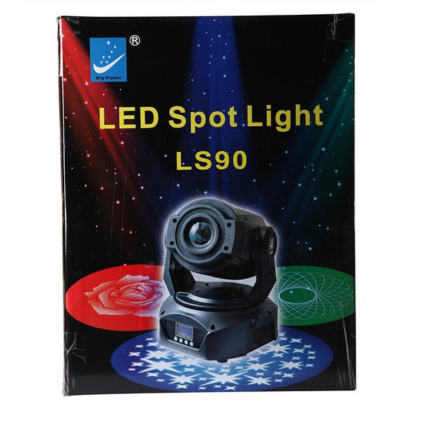 Crony LS90 90W LED Moving Head Light LED Spot Stage Lighting DJ Disco Club Light - Edragonmall.com