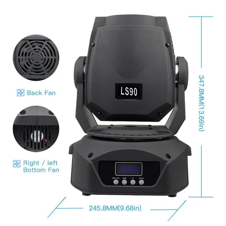 Crony LS90 90W LED Moving Head Light LED Spot Stage Lighting DJ Disco Club Light - Edragonmall.com