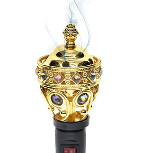 CRONY M-19 Incense Burner Plug Portable Mini Electric Bakhoor Burner Incense Metal Burners Square Pearl incense electric incense burner