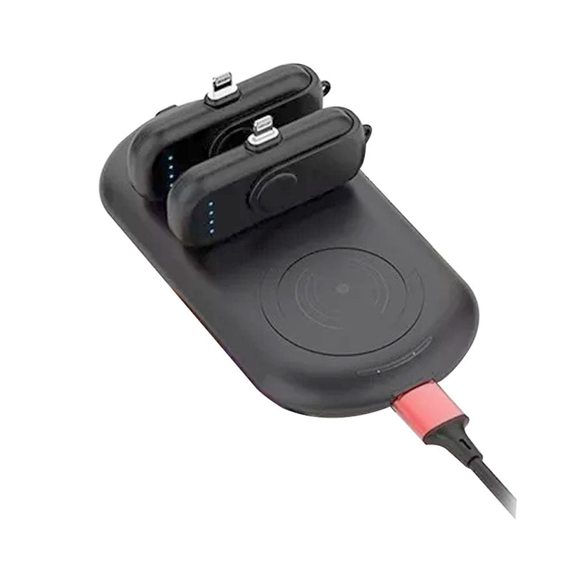 CRONY Magnetic Wireless Charger Power Bank 2PCS 1000mAh &amp; Qi-Certified Wireless Fast Charger - Edragonmall.com