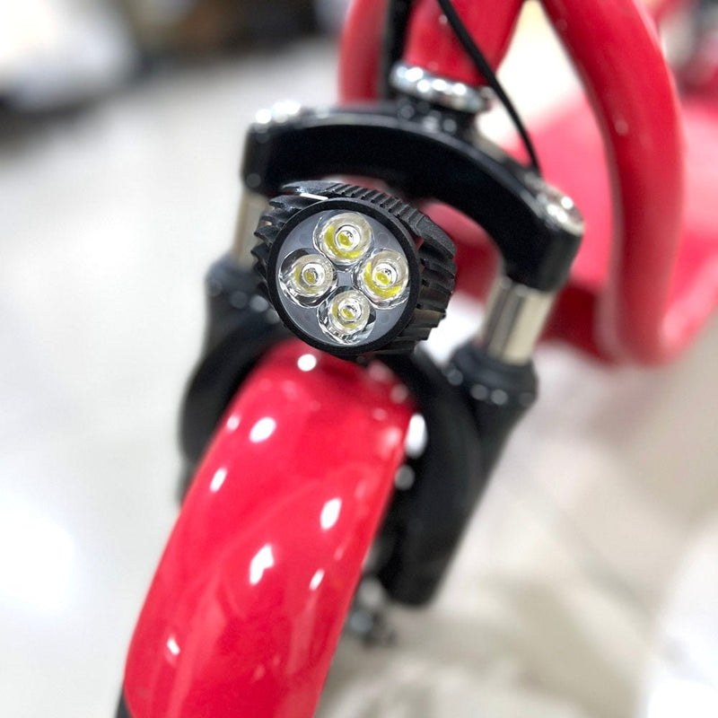 CRONY Mini Harley Dual Seat +Double Seat Two Wheels 36V 8A Lithium Battery Electric Electric motorcycle | Red - Edragonmall.com