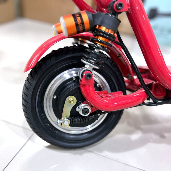 CRONY Mini Harley Dual Seat +Double Seat Two Wheels 36V 8A Lithium Battery Electric Electric motorcycle | Red - Edragonmall.com