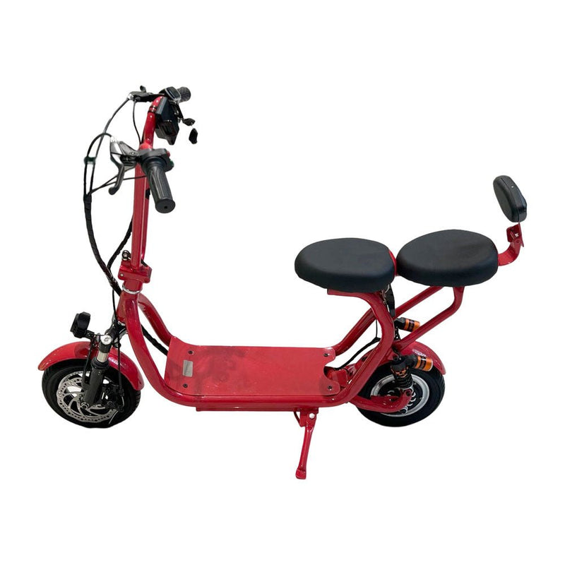 CRONY Mini Harley Dual Seat +Double Seat Two Wheels 36V 8A Lithium Battery Electric Electric motorcycle | Red - Edragonmall.com