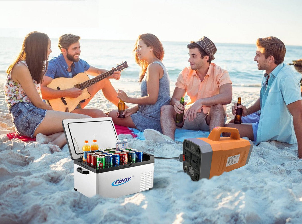 Crony  Multi-function K300 Portable Power Station 100W With Jump Starter For Camping  Battery | Orange