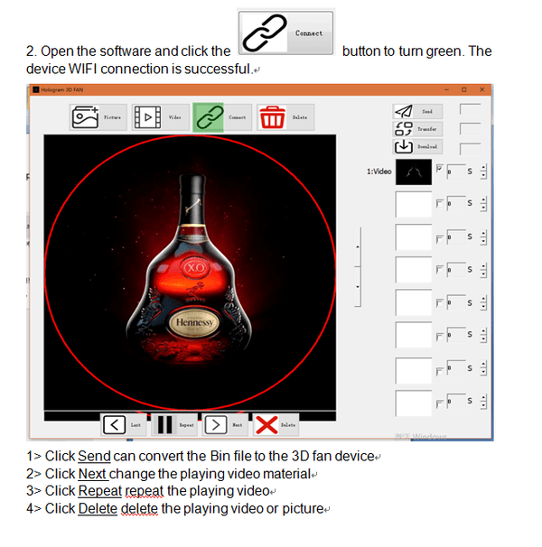 Crony NEW 3D hologram Led fan 42CM Advertising Display Holographic Imaging Naked Eye AD Fan - Edragonmall.com