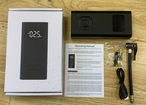 CRONY NEW Portable Electric Air Inflator 12v 150PSI Rechargeable 6500mAh Car Pump Tire Inflator Cordless Portable Compressor - Edragonmall.com