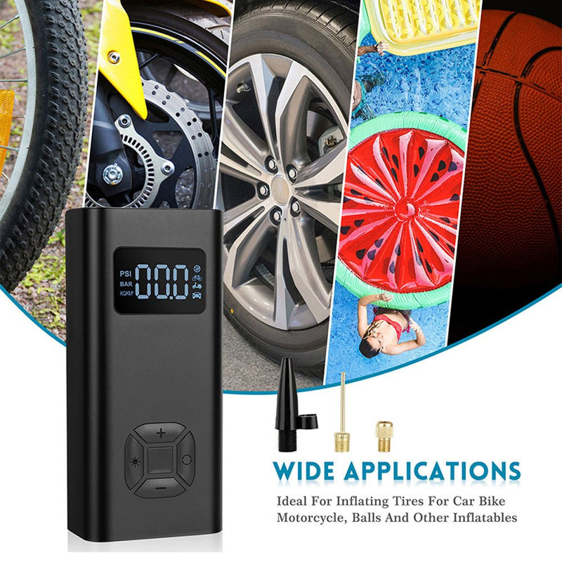 CRONY NEW Portable Electric Air Inflator 12v 150PSI Rechargeable 6500mAh Car Pump Tire Inflator Cordless Portable Compressor - Edragonmall.com