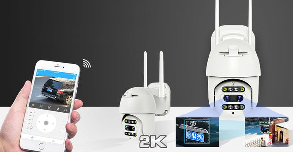 CRONY NIP-21HS carecam PRO APP ball Face recognition and shooting linkage alarm Voice alarm Day and night full color dual lens camera - Edragonmall.com