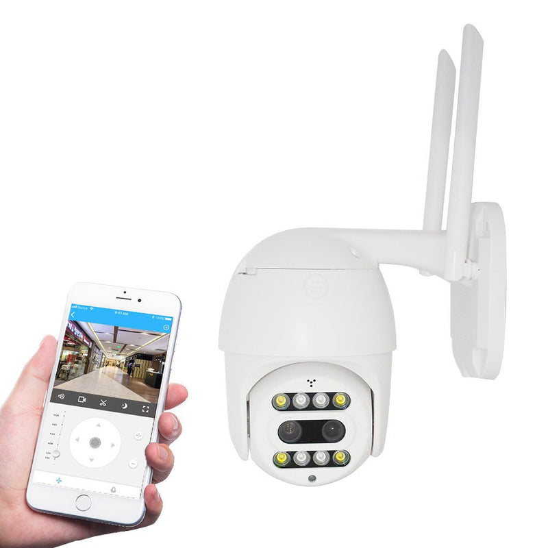 CRONY NIP-21HS carecam PRO APP ball Face recognition and shooting linkage alarm Voice alarm Day and night full color dual lens camera - Edragonmall.com