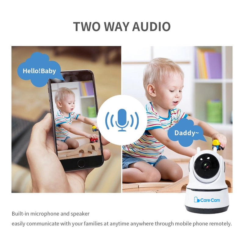 CRONY NIP-26 1080p WiFi Home Smart Camera, Indoor Security Surveillance with Night Vision, Monitor with iOS, Android App, Compatible with Google Home - Edragonmall.com