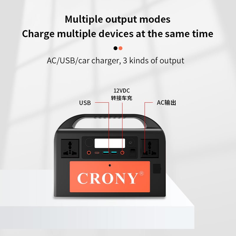 CRONY OKD300 Portable Power Station Portable Power Station 300W Backup Lithium Battery 314Wh 110V Pure Sine Wave AC Socket Solar Generator Power Supply - Edragonmall.com