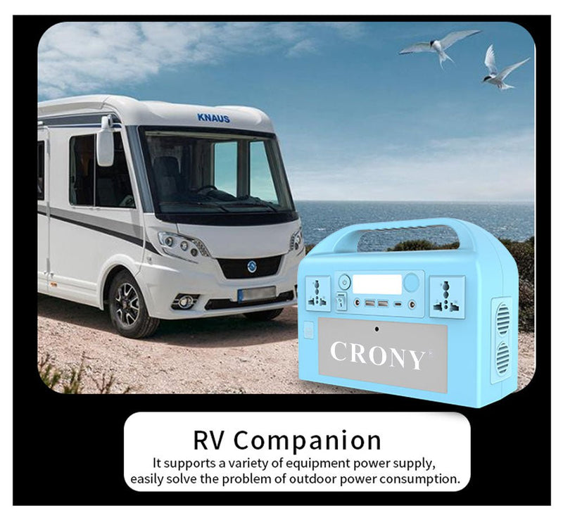 CRONY OKD300 Portable Power Station Portable Power Station 300W Backup Lithium Battery 314Wh 110V Pure Sine Wave AC Socket Solar Generator Power Supply - Edragonmall.com
