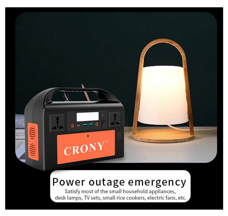 CRONY OKD300 Portable Power Station Portable Power Station 300W Backup Lithium Battery 314Wh 110V Pure Sine Wave AC Socket Solar Generator Power Supply - Edragonmall.com