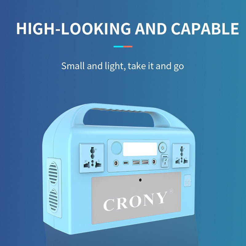 CRONY OKD300 Portable Power Station Portable Power Station 300W Backup Lithium Battery 314Wh 110V Pure Sine Wave AC Socket Solar Generator Power Supply - Edragonmall.com