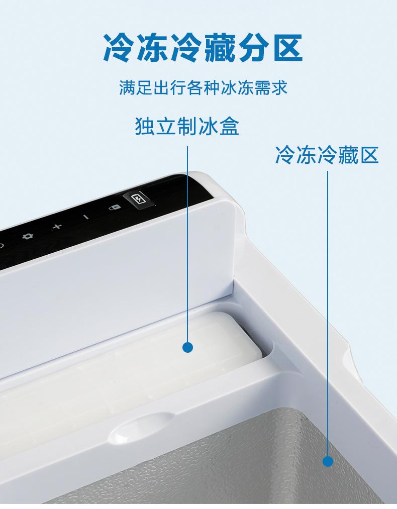 CRONY  Portable Mini 12V Car Refrigerator Cooler Compressor 22L Car Fridge Freezer