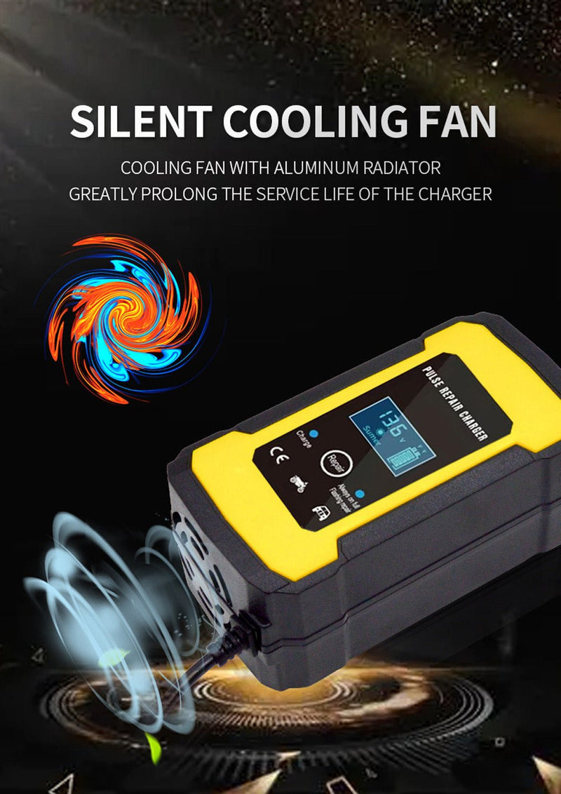 CRONY Powerful charger for 12V lead-acid battery - Edragonmall.com