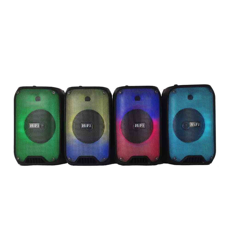 CRONY RX-6168 Speaker portable blututh speaker dancing speaker with flame light 10W party outdoor karaoke speaker - Edragonmall.com