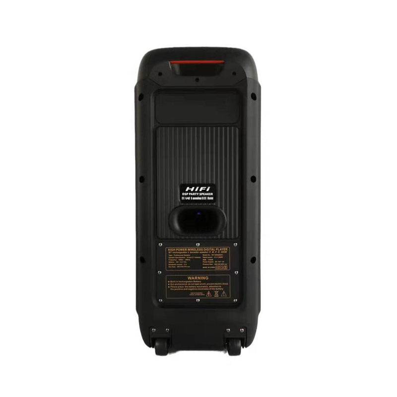 CRONY RX-8280 Speaker 8 inch portable speaker trolley and battery Big power dj bass speakers active professional outdoor Speaker - Edragonmall.com