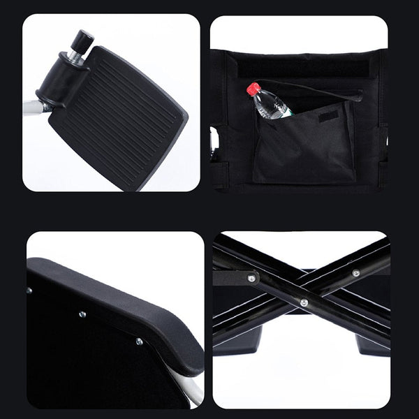 CRONY S01 Widened and load-bearing hand push folding wheelchair - Edragonmall.com