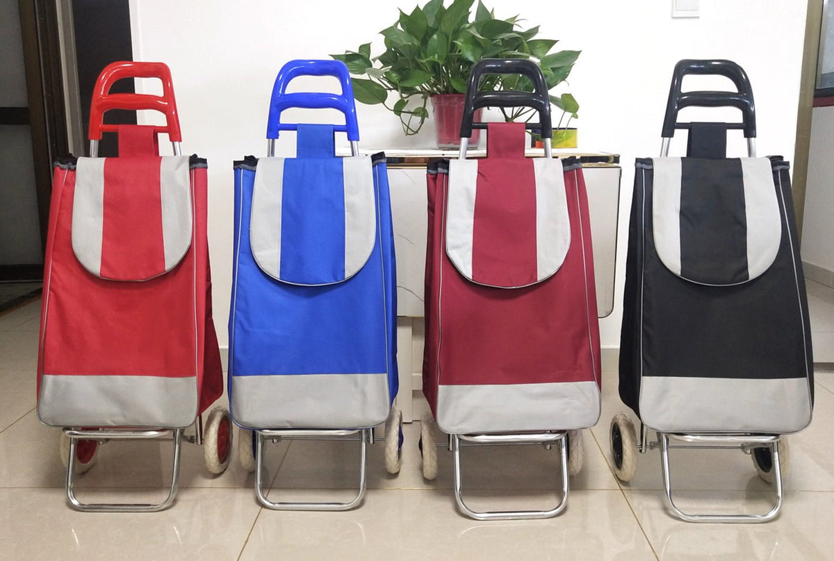 CRONY SC002 Shiping Cart Shopping Trolley Bag Folding Shopping Cart Collapsible Trolley Bag - Edragonmall.com