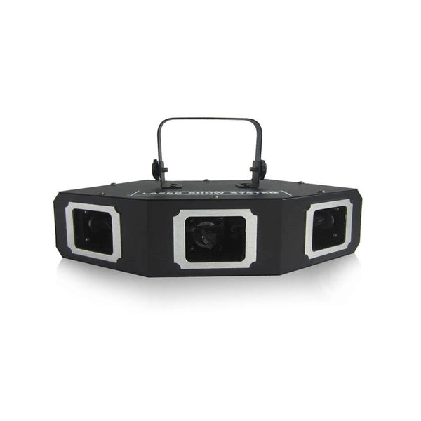 CRONY Sectorial 3 hole red green blue laser light Colorful Fan Beam Pattern Led Lights RGB Disco Laser Stage Lighting For Party - Edragonmall.com