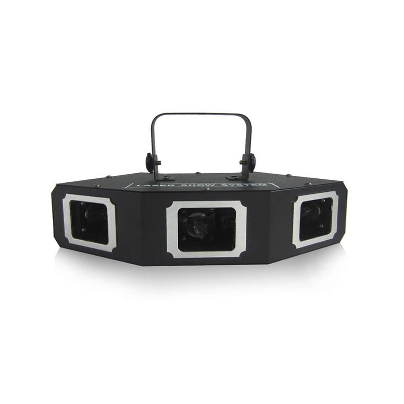 CRONY Sectorial 3 hole red green blue laser light Colorful Fan Beam Pattern Led Lights RGB Disco Laser Stage Lighting For Party - Edragonmall.com