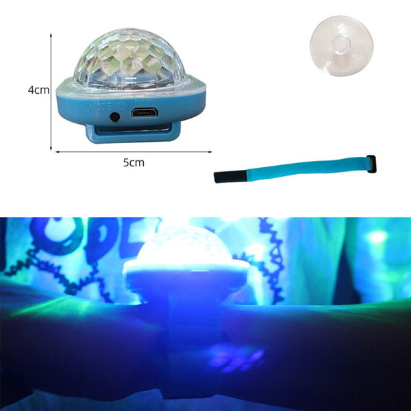 CRONY Seven Smurf lights Star projection lamp suction cup bracelet type starlight usb night light creative gift atmosphere colorful laser light - Edragonmall.com
