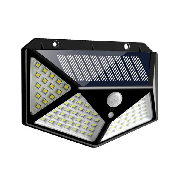 CRONY SH-100LED Solar Powered LED Wall Light Outdoor Backyard Garden Stair Solar Powered 4 Sides Lighting Wall Lamp 100LED Motion - Edragonmall.com