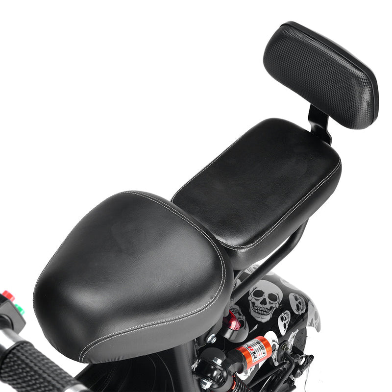 CRONY Small Harley two seat big tires with BT 1000w 60KM/H high power two wheels adult electric scooter motorcycle | USA Flag - Edragonmall.com