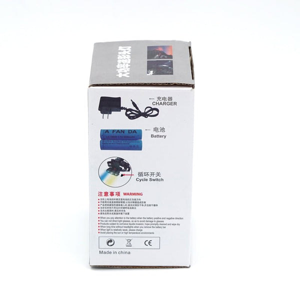 CRONY Strong light high power LED rechargeable 3 head light source headlight bulb outdoor - Edragonmall.com