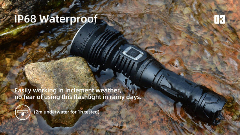CRONY T102pro Search and Rescue 3500 LM Torch Pro Tactical Flashlight - 3500lumens - Edragonmall.com