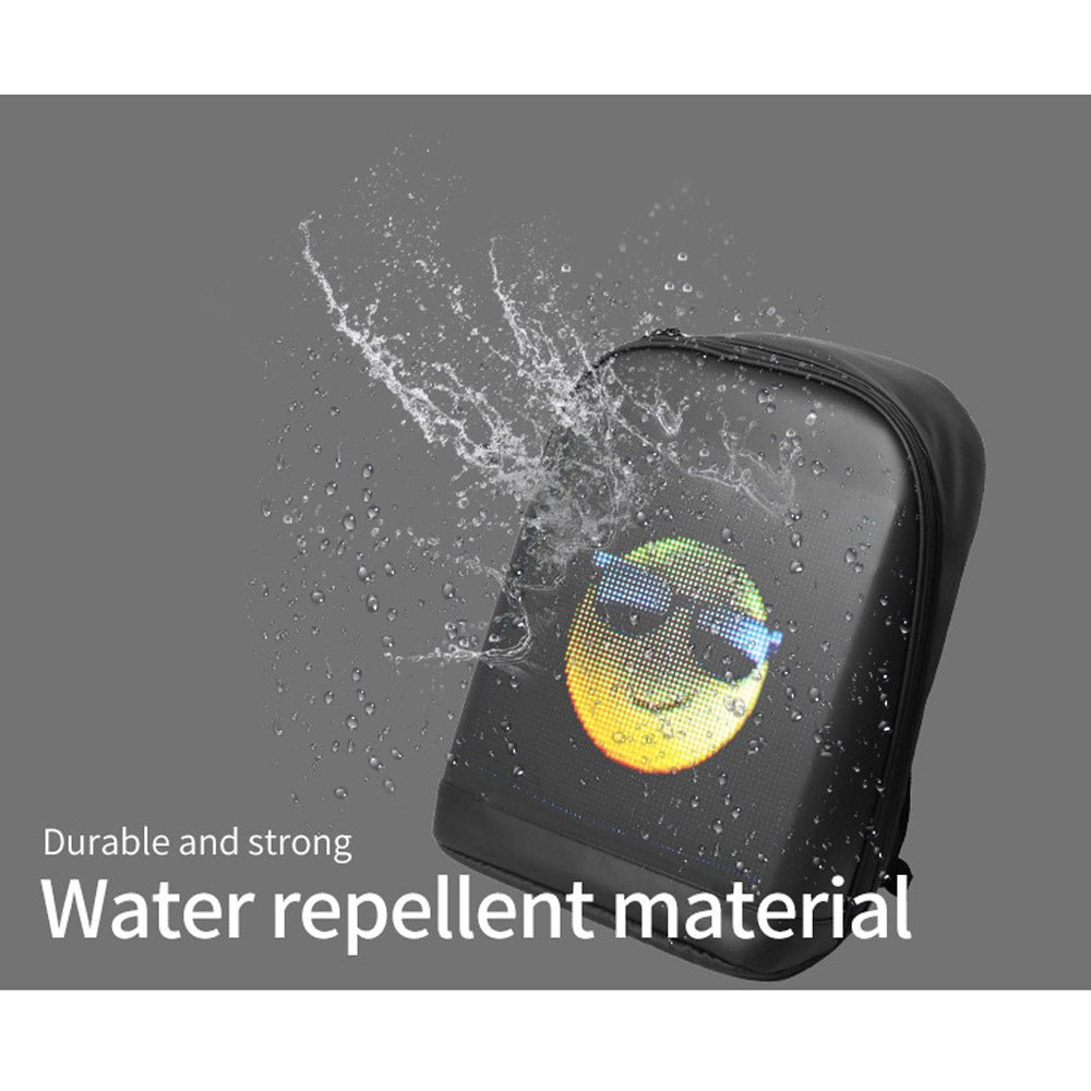 CRONY T2 AD LED display backpack light screen waterproof smart back packs bag led display backpack with led screen - Edragonmall.com