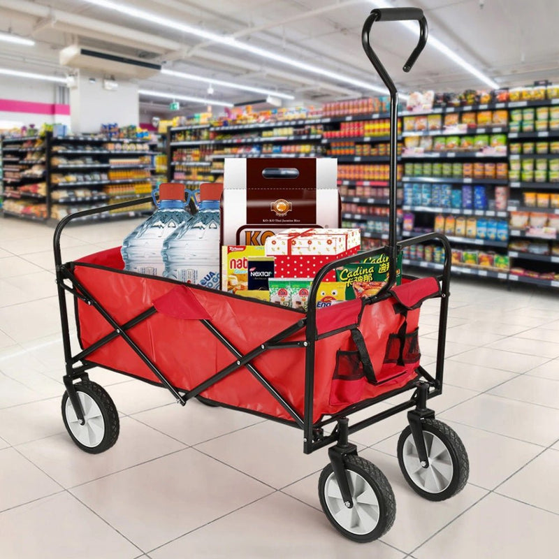 CRONY TC3015 Folding Cart Shipping Trolley Folding Garden Trolley | BLACK - Edragonmall.com