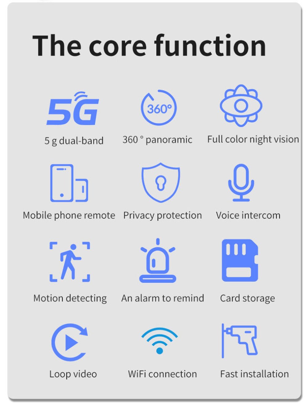 CRONY TC76 5G Wifi Dual-band light bulb HD IP Camera Wifi Bulb Camera 360 Panoramic Camera Surveillance Camera - Edragonmall.com