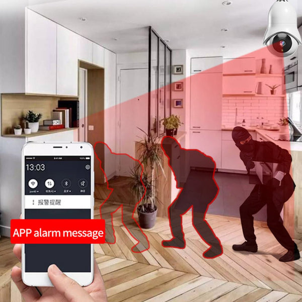 CRONY TC76 5G Wifi Dual-band light bulb HD IP Camera Wifi Bulb Camera 360 Panoramic Camera Surveillance Camera - Edragonmall.com