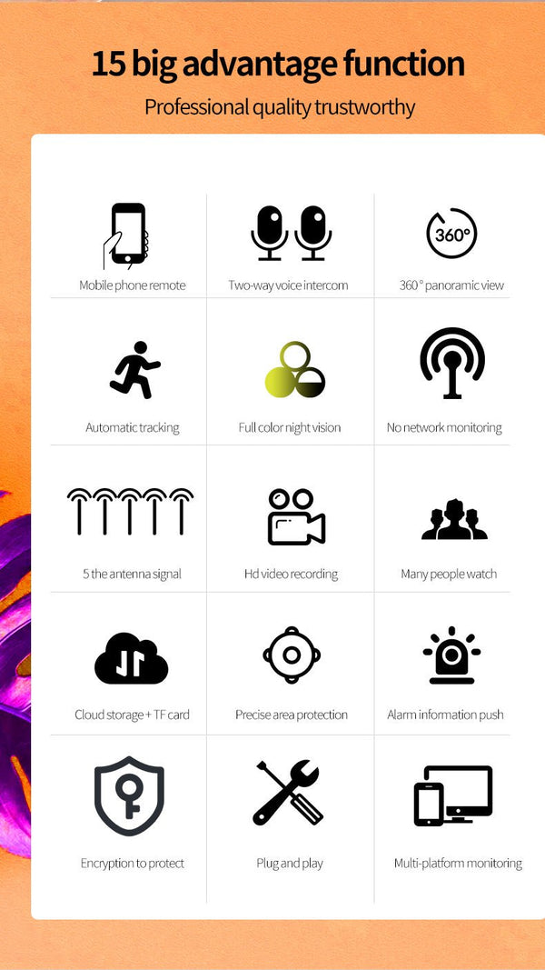 CRONY TC99-DC2S3 5G Wifi 4MP Binocular HD IP Camera 390 Eye Movement Tracking Mini Indoor Security Camera IP Camera - Edragonmall.com