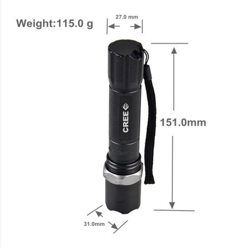 CRONY TH818 High Power Multifunction LED Tactical Flashlights - Edragonmall.com