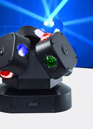 Three-ended ball rolling LED With laser dj Lights RGBW 4in1 LED Beam Moving Head Light 3 Head Stage Light For Bar ktv