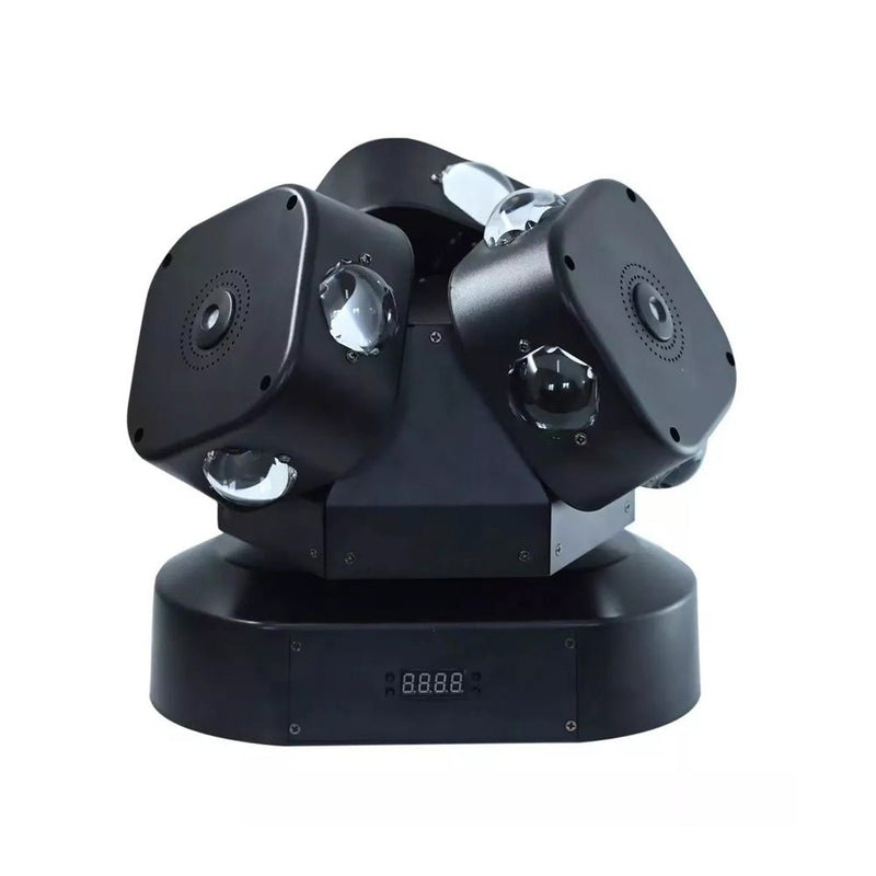 Three-ended ball rolling LED With laser dj Lights RGBW 4in1 LED Beam Moving Head Light 3 Head Stage Light For Bar ktv