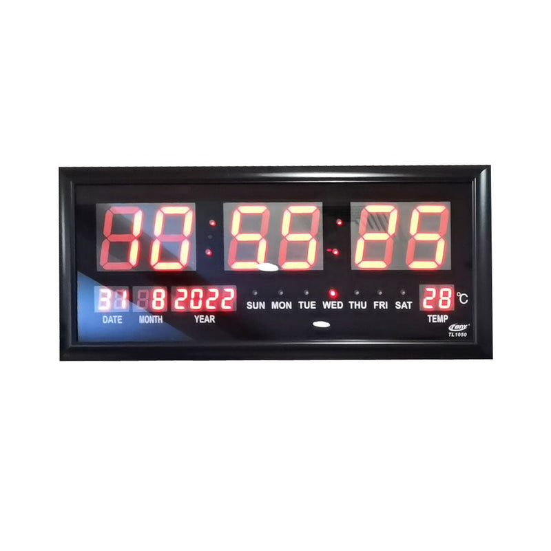 Crony TL-1050 Digital wall Clock with remote control - Edragonmall.com