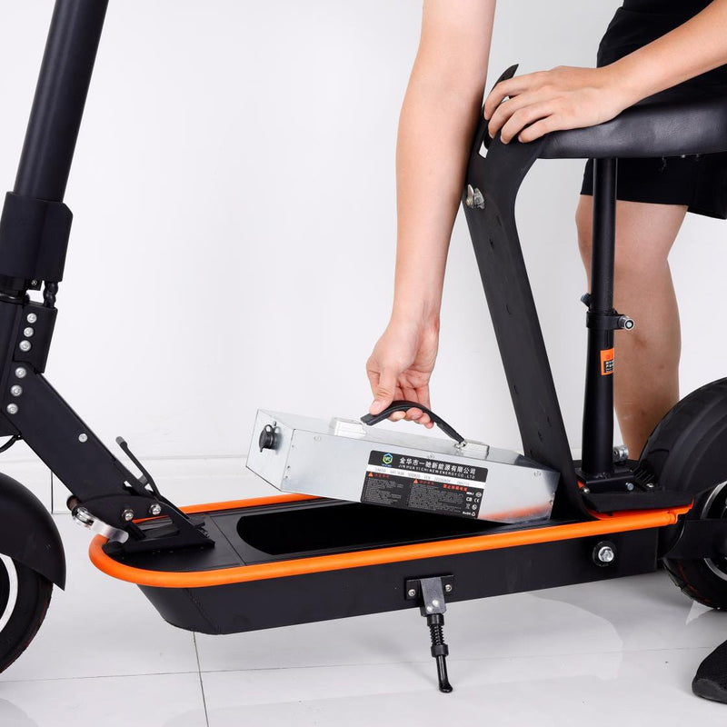CRONY Top Speed 40KM/H 8 inch wide tyre electric scooter Replaceable battery prolong riding distance - Edragonmall.com