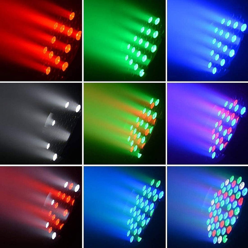 CRONY TP001/2 3W*54EACH RGB Led Par Light With DMX Cable for Use in DJ Disco Party, Stage Lighting - Edragonmall.com