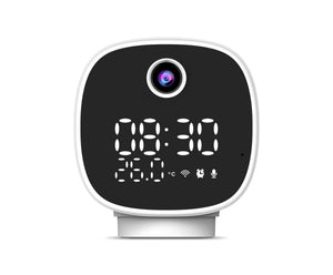 CRONY IPC180 500W WIFI Camera+Clock+Night light+Temperature TUYA Wifi Temperature Alarm Baby Monitor with Night Lamp Clock