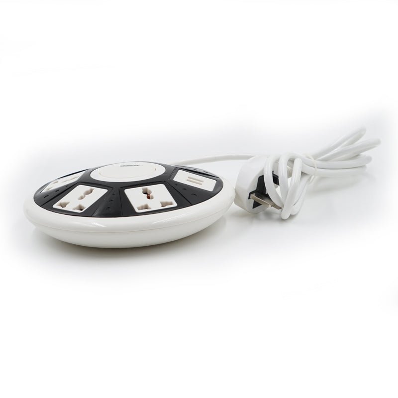 Crony UFO 5 way socket with 2 usb - Edragonmall.com