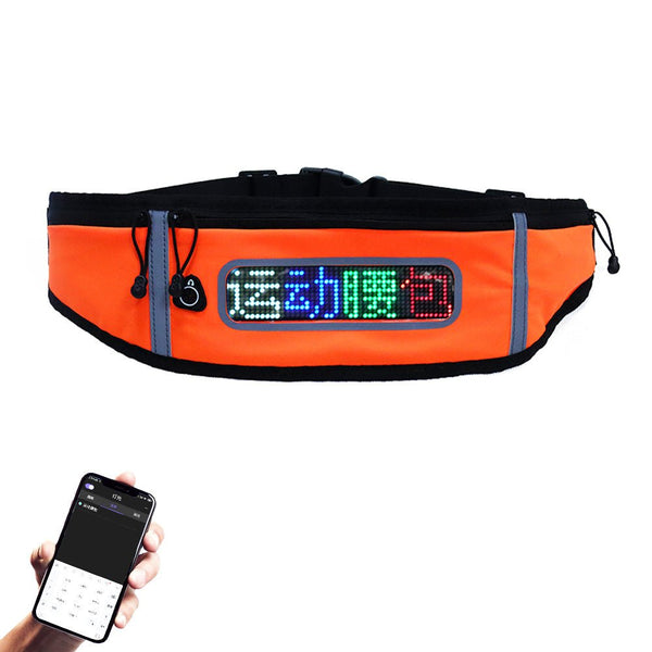 CRONY US-B006 LED Display fashion waist bag with app control for men and women - Edragonmall.com