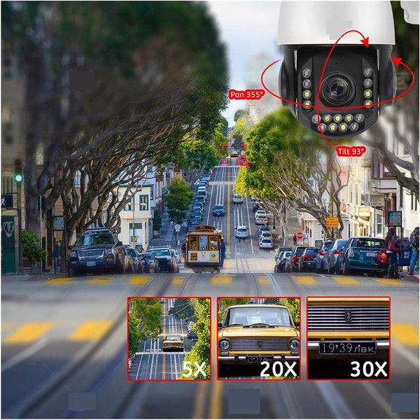 VST-WF93AR-5MP-30X 4G Camera Surveillance Camera 30X Zoom WiFi/4G PTZ IP Camera Outdoor 4K 8MP Humanoid Tracking