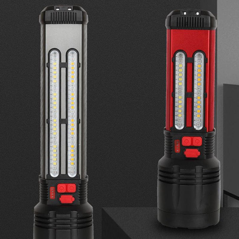 CRONY W5121A Solar Energy Flashlight for Home Type-C Rechargeable Strong Light P50 Super Bright Flashlight Super Battery Life - Edragonmall.com